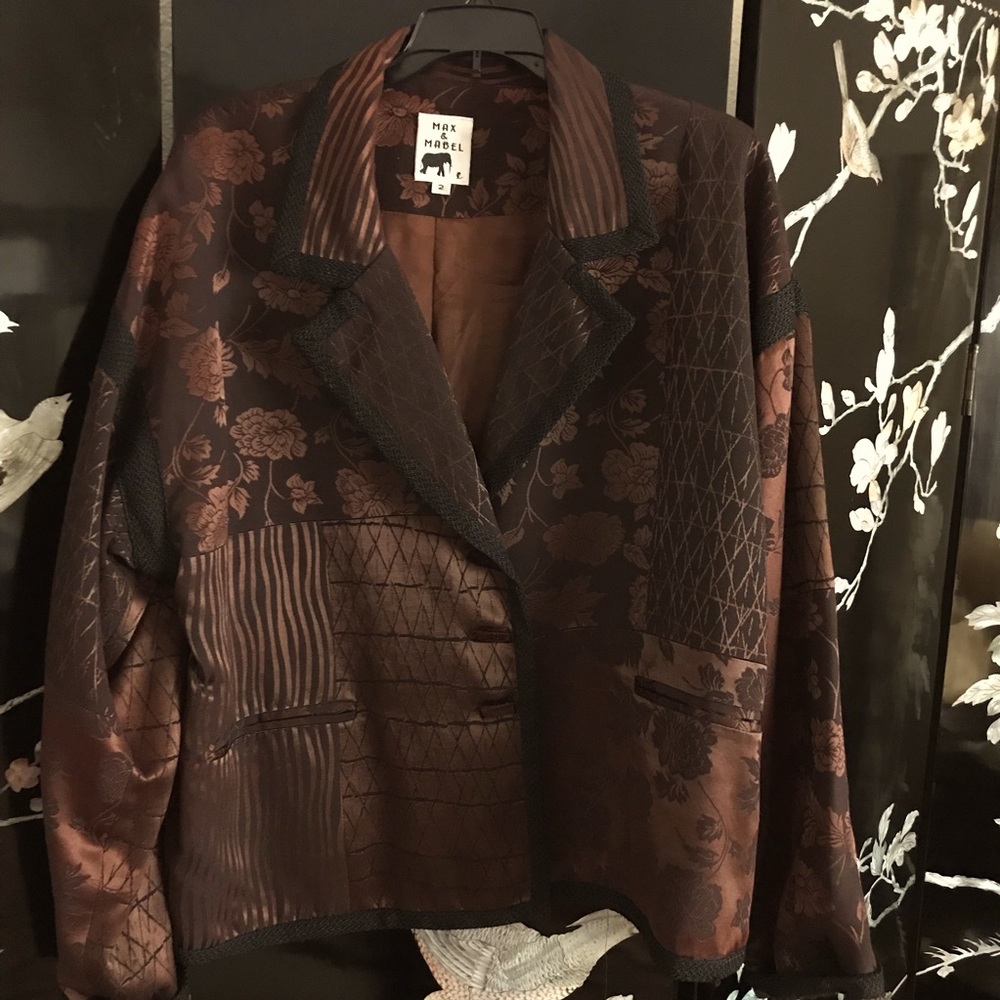 Patchwork Pattern Coat Trim - image 1